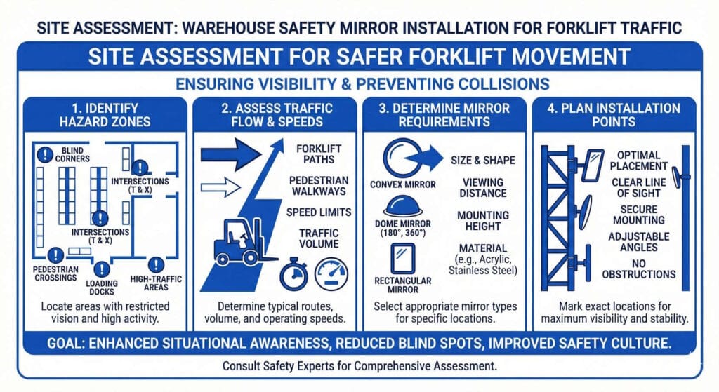 safety mirror installation